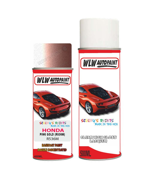 honda life pink gold r536m car aerosol spray paint with lacquer 2008 2017Body repair basecoat dent colour