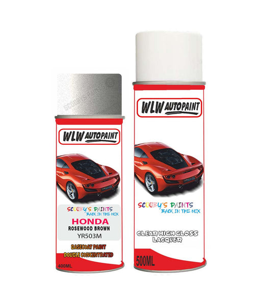 honda integra rosewood brown yr503m car aerosol spray paint with lacquer 1991 1994Body repair basecoat dent colour