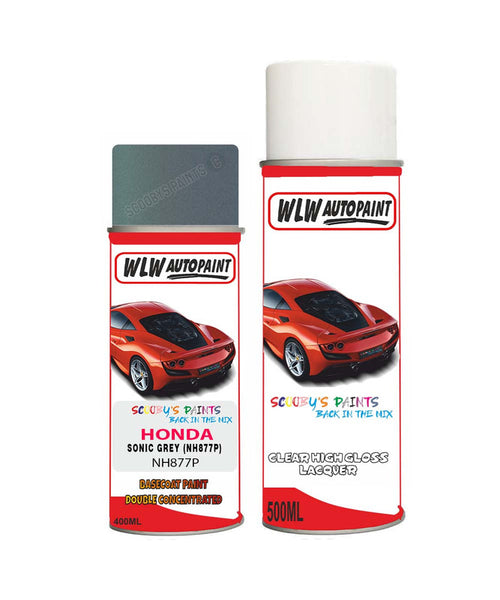 honda civic sonic grey nh877p car aerosol spray paint with lacquer 2017 2018Body repair basecoat dent colour