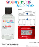 honda accord frost white code nh538 3 Scratch score repair paint 1990 1998