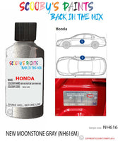 honda accord new moonstone gray code nh616m Scratch score repair paint 1998 2003
