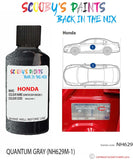 honda prelude quantum gray code nh629m 1 Scratch score repair paint 1999 2006