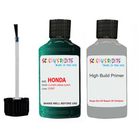 honda civic clover green code location sticker g95p touch up paint 1998 2004
