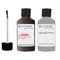 honda accord dark amber code location sticker yr587m touch up paint 2010 2015