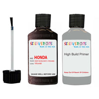 honda accord deep burgundy code location sticker yr564m touch up paint 2005 2008
