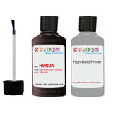 honda accord deep burgundy code location sticker yr564m touch up paint 2005 2008