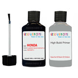 honda prelude flamenco black code location sticker nh592p 3 touch up paint 1997 1999