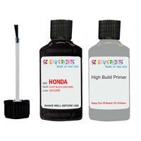 honda civic flint black code location sticker nh526m touch up paint 1990 1995