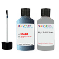 honda crv magnetic blue code location sticker b512m touch up paint 2001 2005