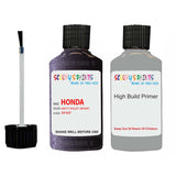 honda civic misty violet code location sticker rp40p touch up paint 2005 2010