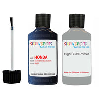 honda civic monterey blue code location sticker b93p touch up paint 1998 2003