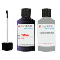 honda integra new royal grape code location sticker pb76p touch up paint 1998 2000