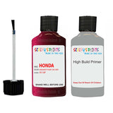 honda civic radiant ruby code location sticker r518p touch up paint 2001 2004