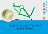 Bike Paint Carbon Repair Restoration Custom Respray RAL6029 Green Spray Paint