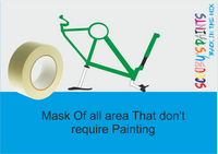 Bike Paint Carbon Repair Restoration Custom Respray RAL1001 Beige Spray Paint