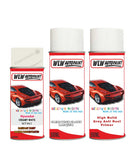 hyundai i30 creamy white tcw car aerosol spray paint with lacquer 2011 2015 With primer anti rust undercoat protection