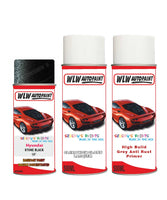 hyundai elantra stone black 9f car aerosol spray paint with lacquer 2006 2014 With primer anti rust undercoat protection