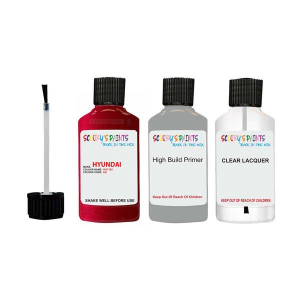 Paint For Hyundai Sonata Fiery Red R4R Car Touch Up Paint Scratch Repa ...