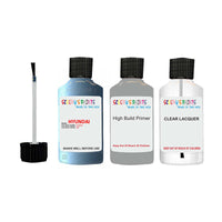 hyundai sonata ice blue code xaf touch up paint 2010 2015 Primer undercoat anti rust protection