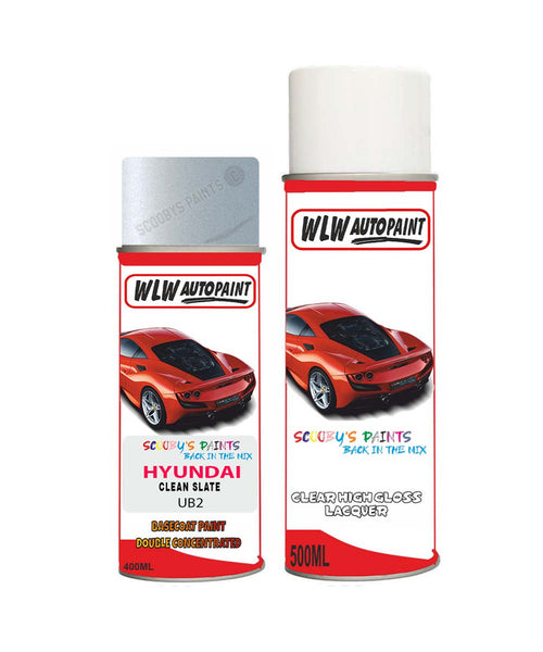 hyundai i30 clean slate ub2 car aerosol spray paint with lacquer 2017 2019Body repair basecoat dent colour