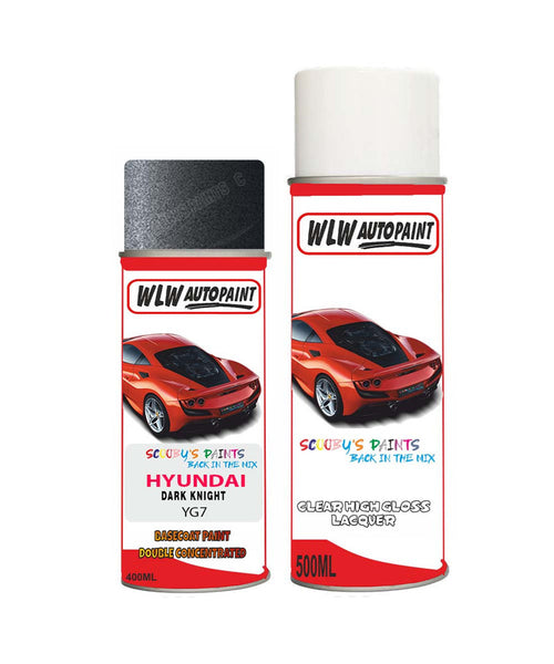 hyundai veloster dark knight yg7 car aerosol spray paint with lacquer 2017 2020Body repair basecoat dent colour