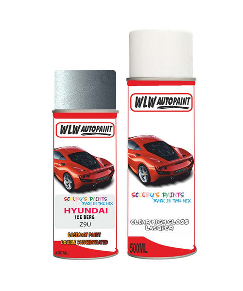 hyundai tucson ice berg z9u car aerosol spray paint with lacquer 2015 2018Body repair basecoat dent colour