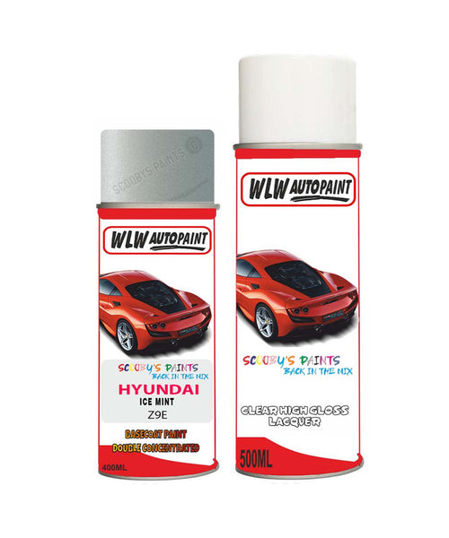 hyundai sonata ice mint z9e car aerosol spray paint with lacquer 2014 2019Body repair basecoat dent colour