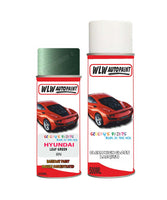 hyundai accent leaf green 8n car aerosol spray paint with lacquer 2005 2009Body repair basecoat dent colour
