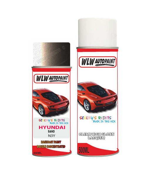 hyundai elantra sand n3y car aerosol spray paint with lacquer 2010 2017Body repair basecoat dent colour