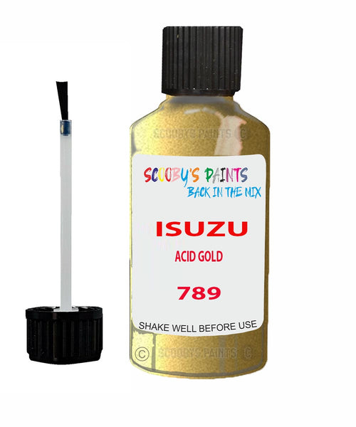 Touch Up Paint For ISUZU RODEO ACID GOLD Code 789 Scratch Repair