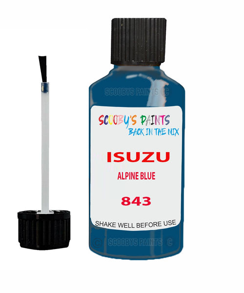 Touch Up Paint For ISUZU PICK UP TRUCK ALPINE BLUE Code 843 Scratch Repair