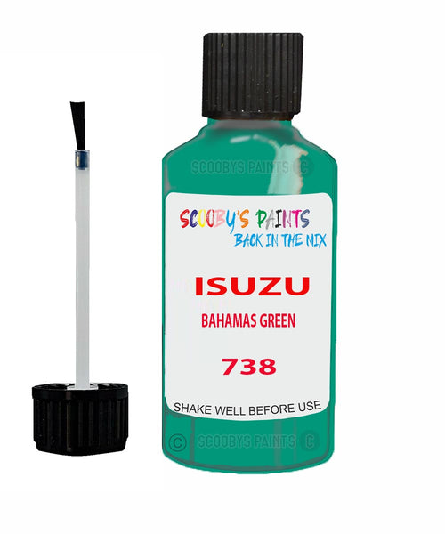 Touch Up Paint For ISUZU ISUZU ( OTHERS ) BAHAMAS GREEN Code 738 Scratch Repair