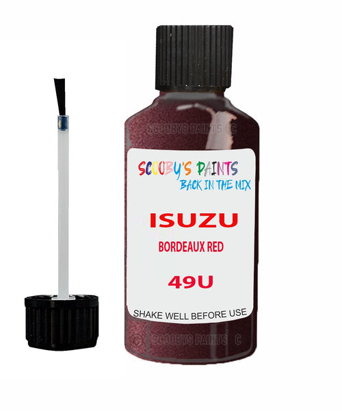 Touch Up Paint For ISUZU ISUZU ( OTHERS ) BORDEAUX RED Code 49U Scratch Repair
