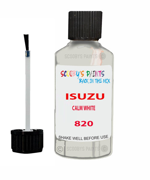 Touch Up Paint For ISUZU PICK UP TRUCK CALM WHITE Code 820 Scratch Repair