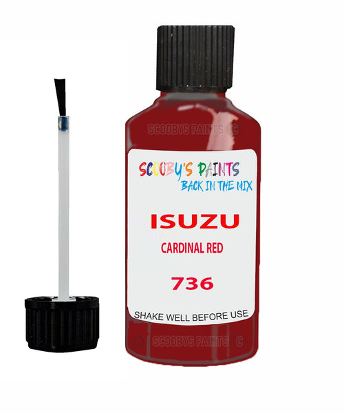 Touch Up Paint For ISUZU TRUCK CARDINAL RED Code 736 Scratch Repair
