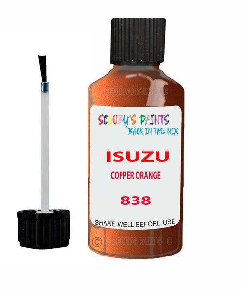 Touch Up Paint For ISUZU AMIGO COPPER ORANGE Code 838 Scratch Repair