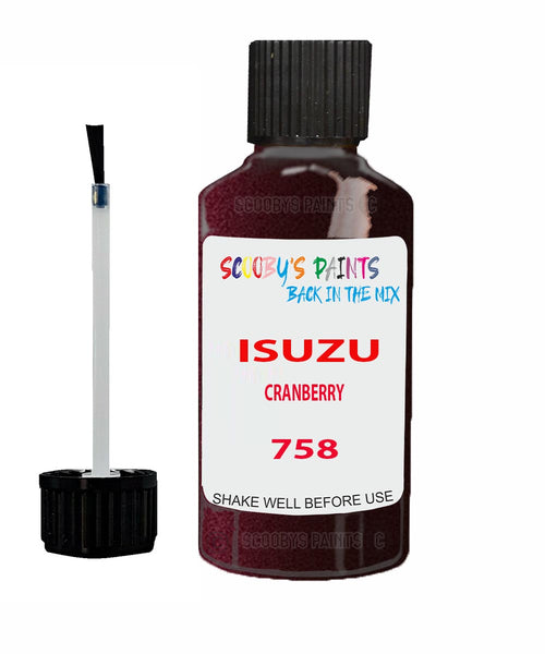 Touch Up Paint For ISUZU UBS CRANBERRY Code 758 Scratch Repair