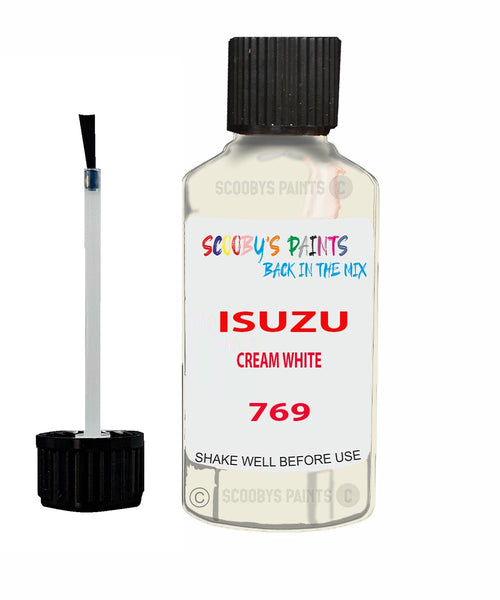Touch Up Paint For ISUZU RODEO CREAM WHITE Code 769 Scratch Repair