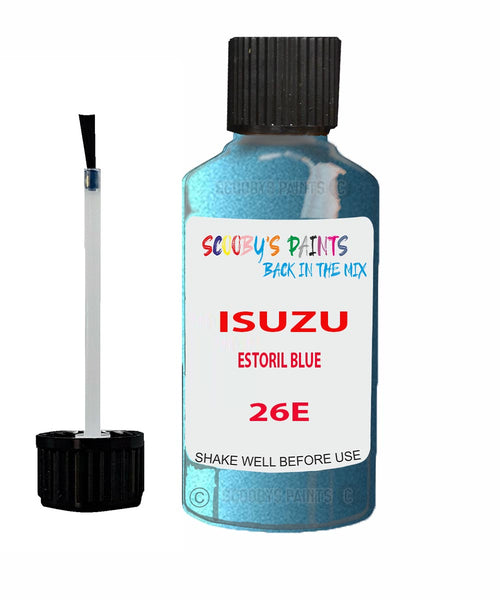 Touch Up Paint For ISUZU ISUZU ( OTHERS ) ESTORIL BLUE Code 26E Scratch Repair