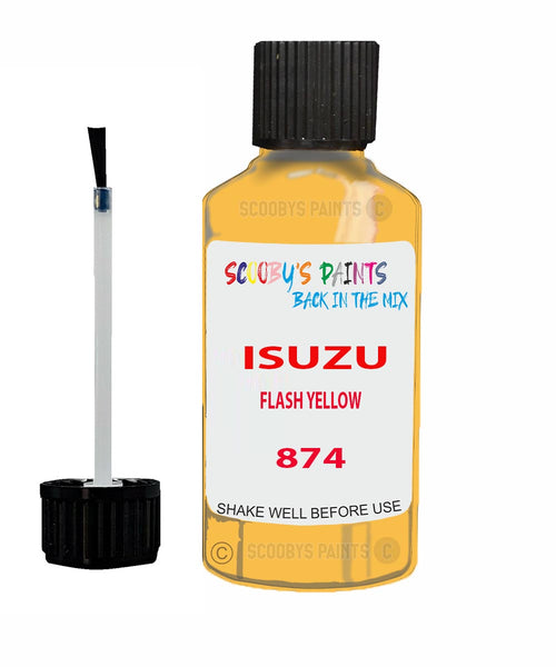 Touch Up Paint For ISUZU ISUZU ( OTHERS ) FLASH YELLOW Code 874 Scratch Repair