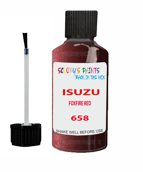 Touch Up Paint For ISUZU CROSSWIND FOXFIRE RED Code 658 Scratch Repair