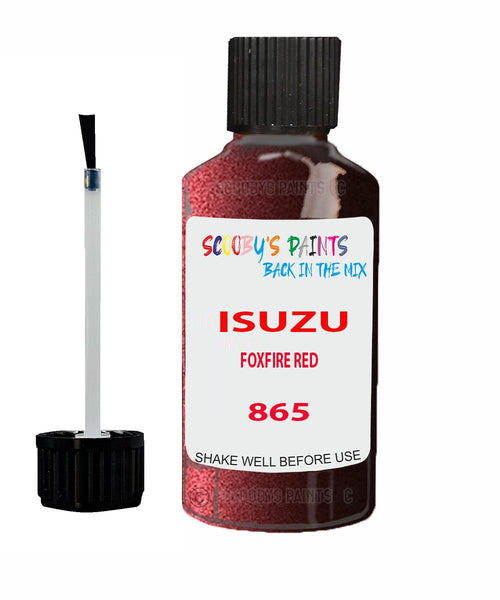 Touch Up Paint For ISUZU TROOPER FOXFIRE RED Code 865 Scratch Repair