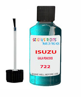 Touch Up Paint For ISUZU ISUZU ( OTHERS ) GALA PEACOCK Code 722 Scratch Repair