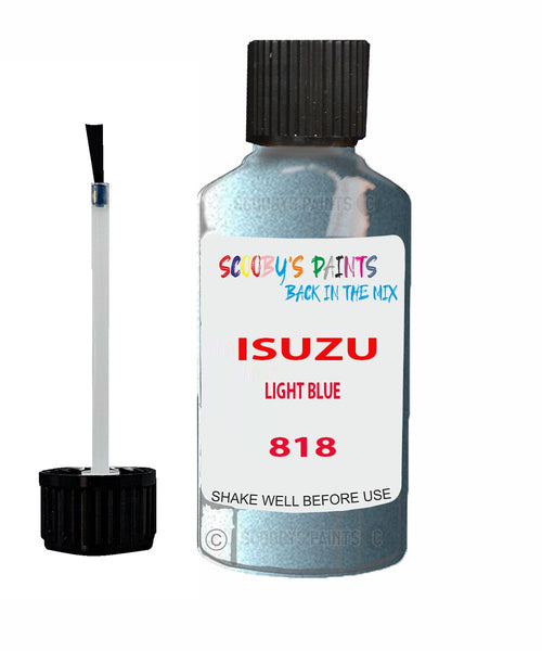 Touch Up Paint For ISUZU TRUCK LIGHT BLUE Code 818 Scratch Repair