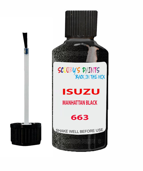 Touch Up Paint For ISUZU CROSSWIND MANHATTAN BLACK Code 663 Scratch Repair