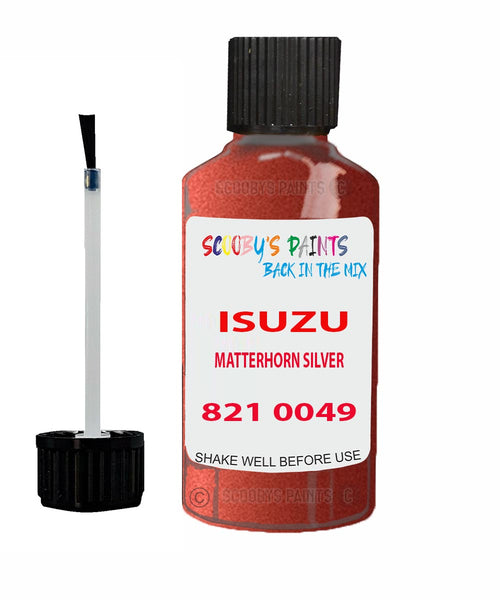 Touch Up Paint For ISUZU PICK UP TRUCK MATTERHORN SILVER Code 821 0049 Scratch Repair
