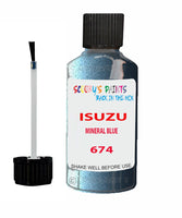 Touch Up Paint For ISUZU PANTHER MINERAL BLUE Code 674 Scratch Repair