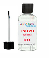Touch Up Paint For ISUZU PICK UP TRUCK PURE WHITE II Code 811 Scratch Repair
