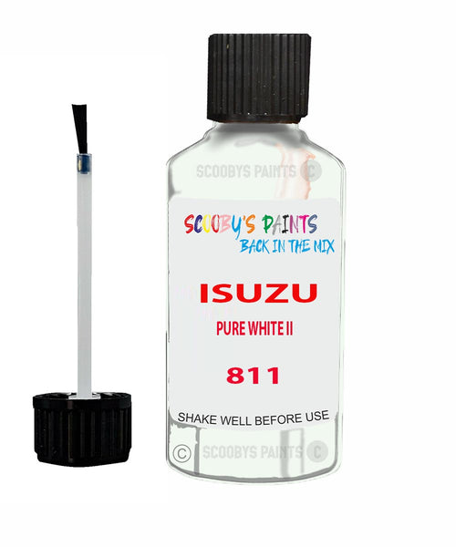 Touch Up Paint For ISUZU TRUCK PURE WHITE II Code 811 Scratch Repair