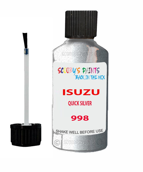 Touch Up Paint For ISUZU TFS QUICK SILVER Code 998 Scratch Repair